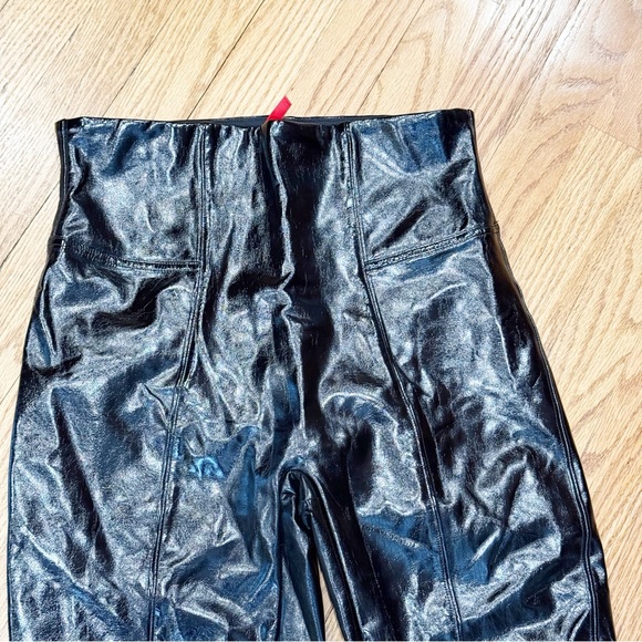 Spanx Faux Patent Leather Leggings Black M - Picture 7 of 12